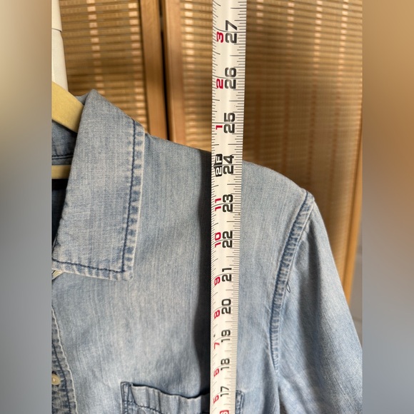 J.Crew Light Blue Denim Chambray Shirt - Picture 8 of 9